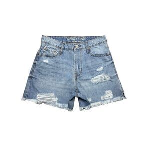 Vanilla Star Shorts Juniors 5 High Rise 90s Boyfriend Grunge Distressed Denim